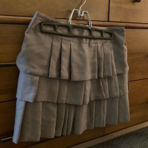 Banana Republic Taupe Fall Layered Skirt Size 2P